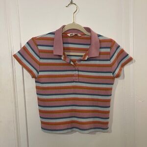 SO crop polo size M